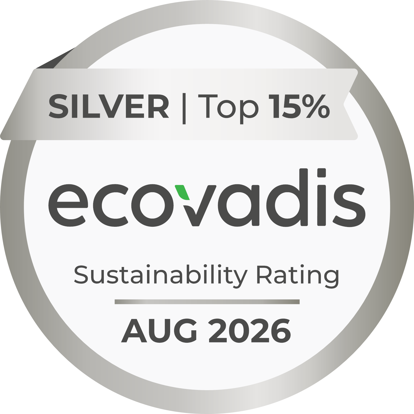La médaille d'argent EcoVadis